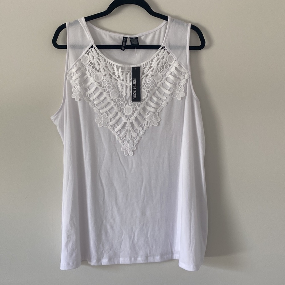 Kristin Nicole White Blouse
